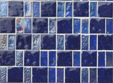 ラスター釉のタイル