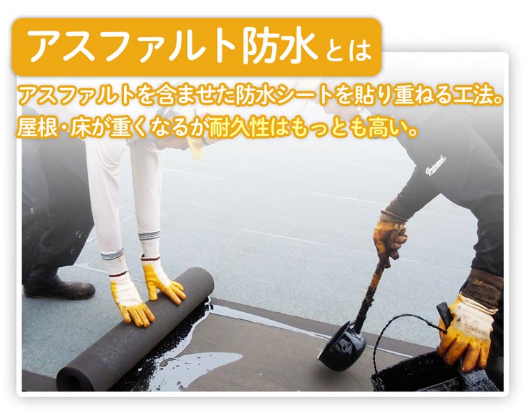 アスファルト防水とは
