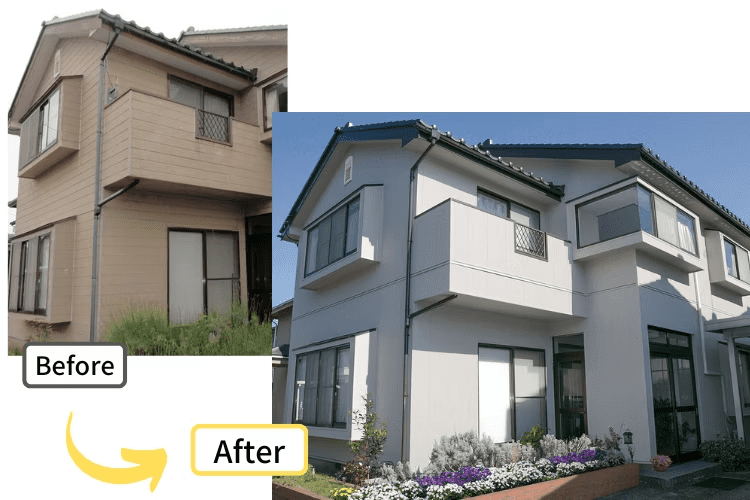 シンプルなイメージの張り替え事例