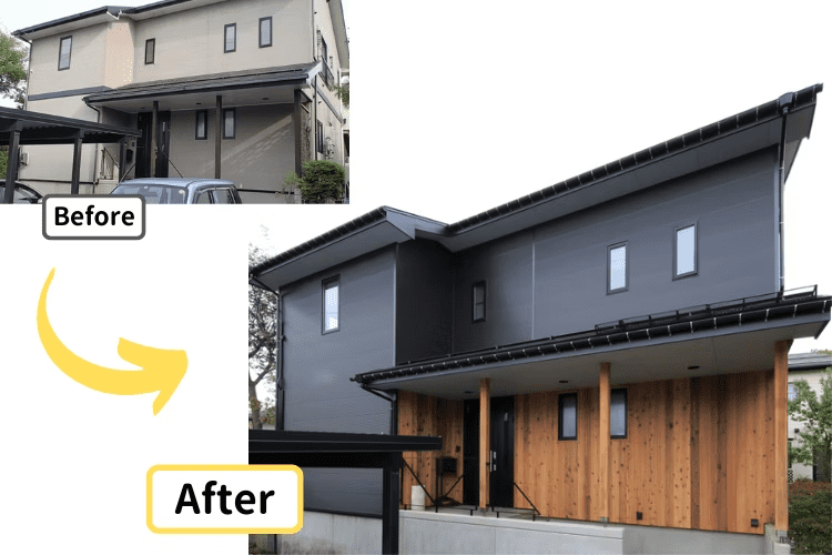 クールなイメージの張り替え事例